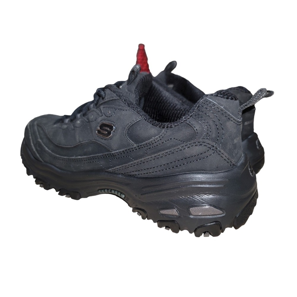 Skechers D Lites Women's 11949W Black Leather Comfort Shoes Sneakers Size 7 W - Picture 4 of 11